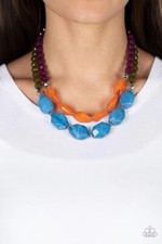 Paparazzi Tropical Trove -Multi- Necklace Earrings