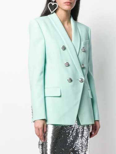 Balmain double breasted blazer pastel 