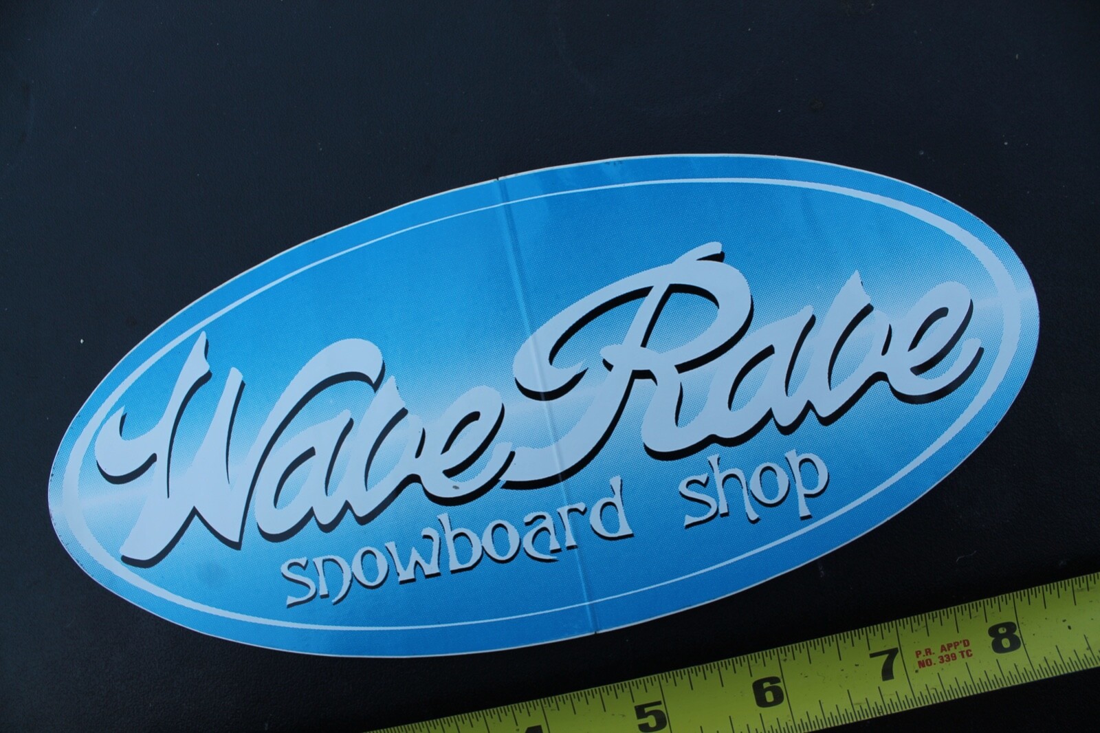 Wave Rave Snowboard Shop Blue Classic Original SNB3 Vintage Snowboarding STICKER