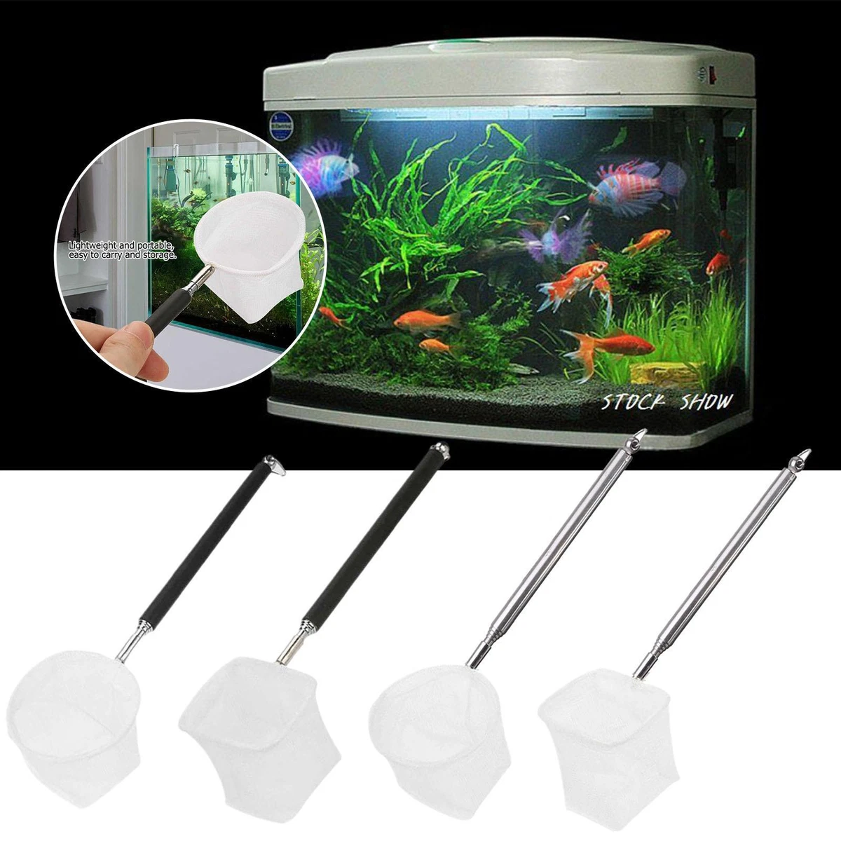 1 Scoop Shrimp Catching Fishnet Aquarium Supplies Fish Catch Net