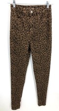 American Eagle Pants Womens 0 Long Leopard Print High Rise Jegging Stretch