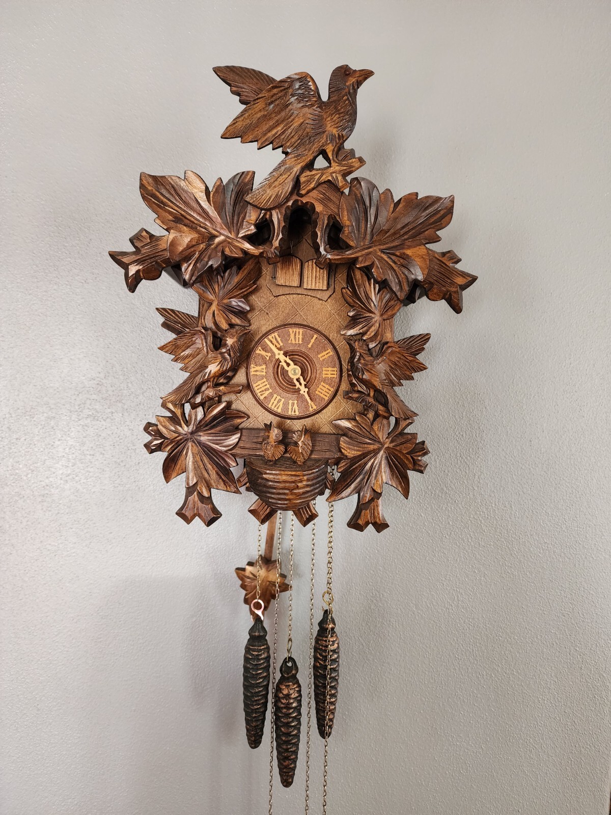 Cuckoo Clock Wooden Romance Edelweiss R. Rodgers 6307 Swiss Made