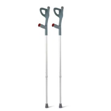 GAESCA Forearm Aluminum Crutches with Adjustable Support and Height (Pair)