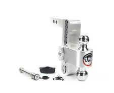 Weigh Safe for 180 Hitch - Drop Hitch w/Chrome Combo Ball - 8" Drop for 2" Shank