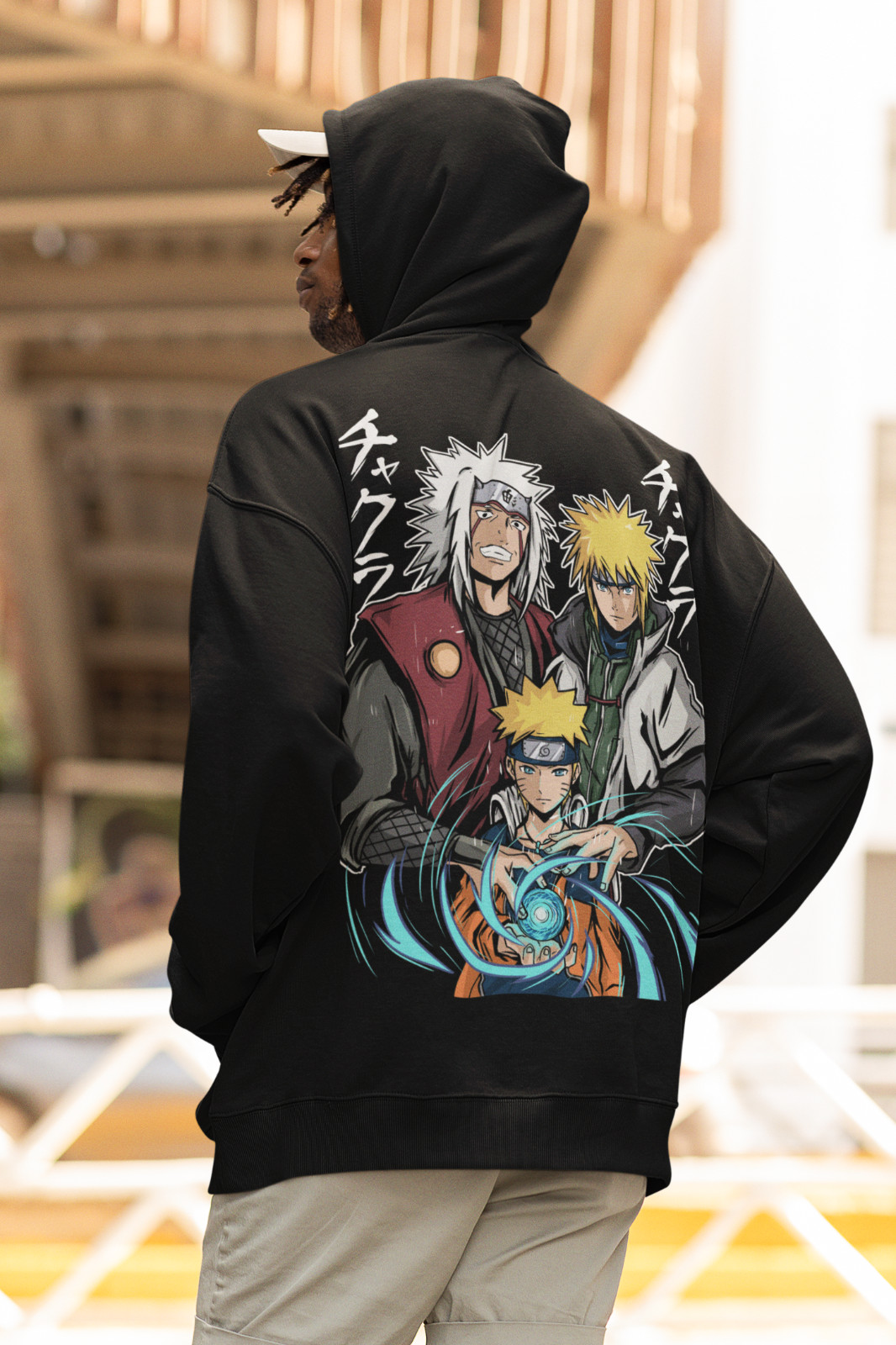 Sudadera con Capucha Naruto Rasengan Itachi Uchiha Jiraiya Horro Anime Estilo Manga Sudadera con Capucha