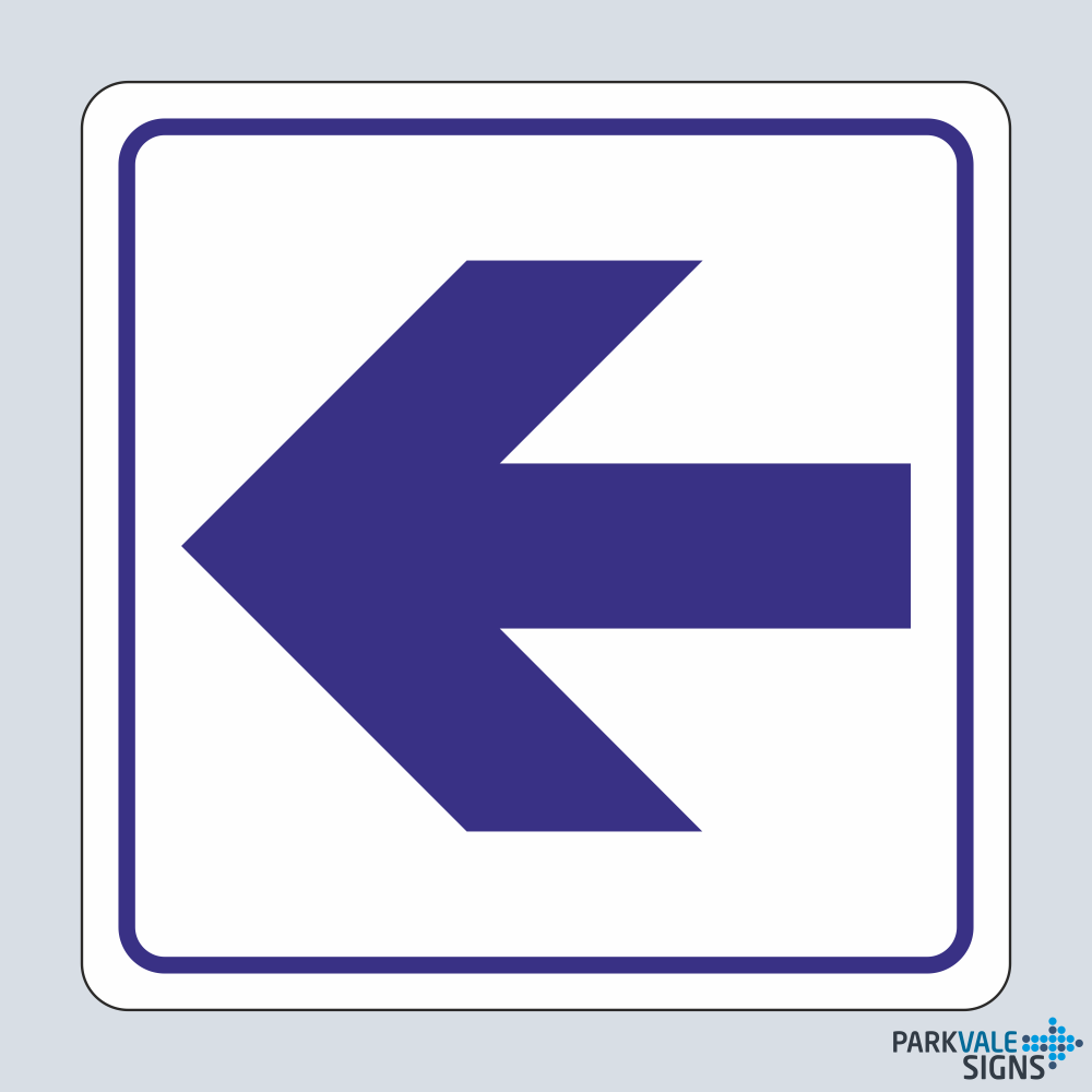 Straight Directional Arrow Door Sign
