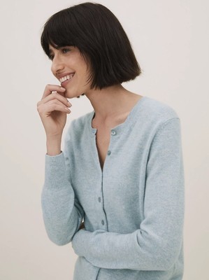 marks and spencer blue cardigan
