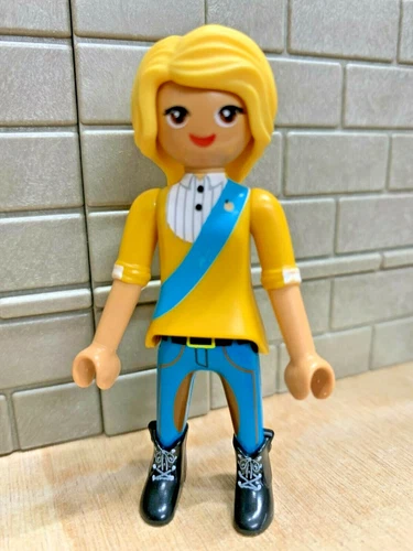Playmobil character woman riding horse Spirit 01a for custom rare vintage