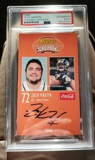 Zack Martin Rookie AUTO Signed 2014 Senior Bowl Card PSA/DNA Authentic