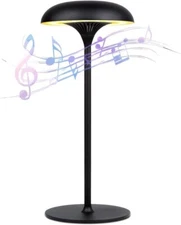 Cordless Table Lamp, with Bluetooth Speaker, Rechargeable Built in Battery