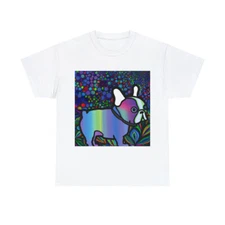Frenchie French Bulldog T Shirt Art Tee Unisex Adult Colorful Abstact Fun Pet