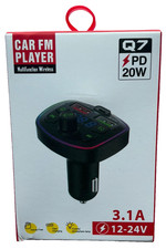 USB car charger fm transmitter bluetooth 20W 3.1A 12/24V NEW - FREE Shipping 