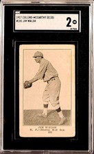1917 E135 Collins-McCarthy #182 Jim Walsh SGC 2 GOOD Boston Red Sox