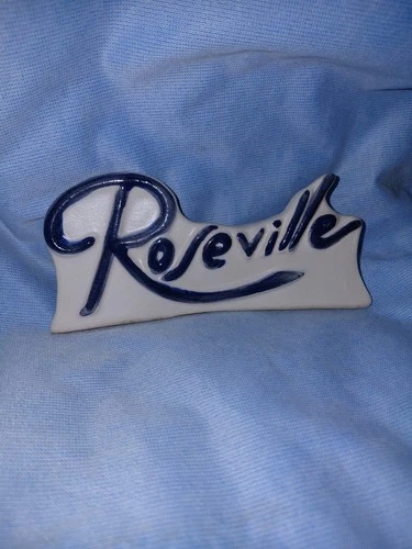Roseville Art Pottery Sign