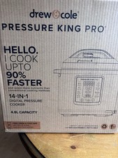 Image of Drew and Cole Pressure King Pro Pressure Cooker 4.8l 14 In 1 Digital Kitchen