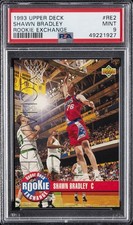 1993 UD ROOKIE EXCHANGE #RE2 SHAWN BRADLEY PSA 9