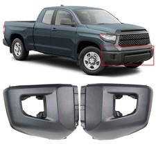 Black Front Bumper Ends Caps End Cover For Toyota Tundra 2014-2021 521120c908