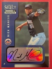 2002 Select Rookies & Prospects Nick Maness Auto #76 Baseball New York Mets