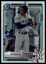 2021 Bowman Draft #BDC-121 Alexander Vargas Chrome Refractor