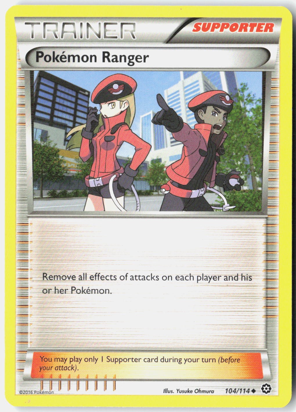 Pokemon Ranger XY - Steam Siege 104/114 Pokemon Card