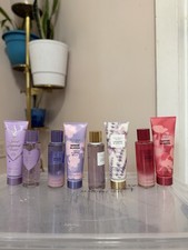 Set of 4 Victoria's Secret PINK Bath  Body Set Lotion Spray Lavender Vanilla