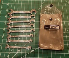 Sears Craftsman 8 Piece Metric Open End Ignition Wrench Set 9 4308 - gwT2