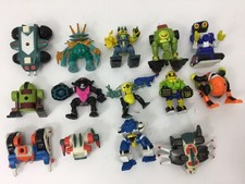 Lot of 14 Vintage 1990 s Galoob Micro Machines Z-Bots Robot Action Figures
