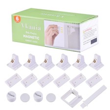 6 Pack Magnetic Cabinet Locks Baby Proofing - Baby Safety Latches for Drawers...