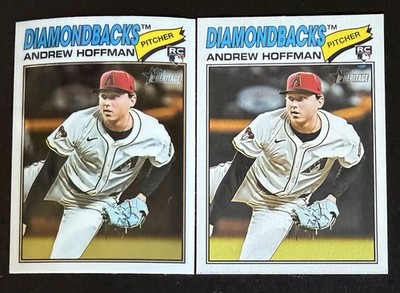 2026 Topps Heritage Andrew Hoffman #211 RC Rookie Chrome & SP Base (UV1)