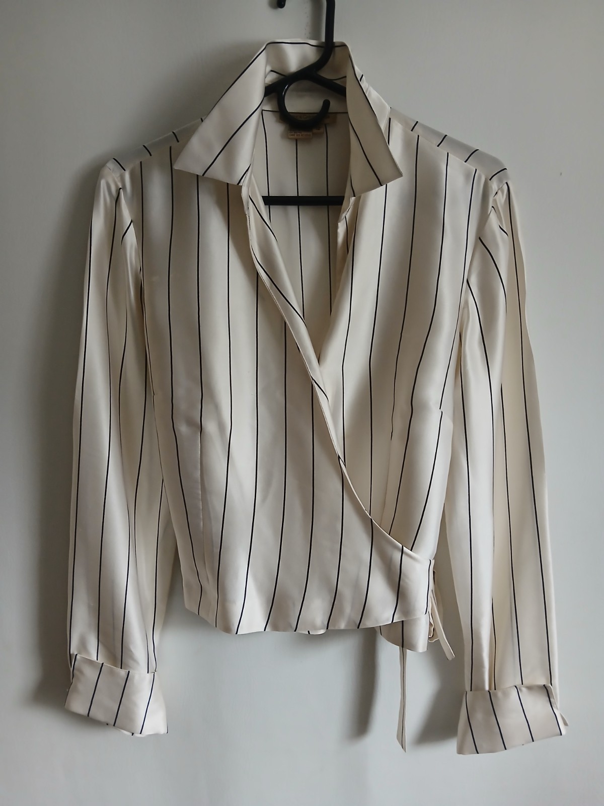 Patrick Christopher Cream With Black Stripes 100%… - image 1