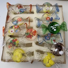 12 Murano Stil Retro Mundgeblasene Sweet Style Kunst Glaskugel S&uuml;&szlig;igkeiten (Set 7)