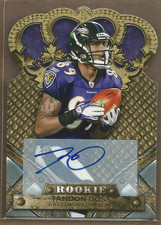 2011 Crown Royale Autographs Gold #195 Tandon Doss /499 Auto FB