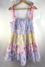 LoveShackFancy X Target Margaux Tie Strap Tiered Dress Floral Size XL
