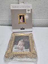 Burnes Of Boston Golden Accents Shaped Picture Frame Fits 5x7 Photo