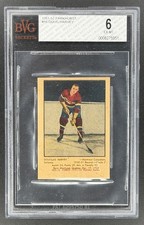 1951-52 Parkhurst Doug Harvey Rookie RC Card BVG 6 #10 Hockey. rookie card picture
