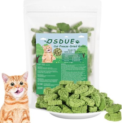 OSDUE 50g Katzengras Snack, Cat Grass Teething Stick, Katzengras Sticks
