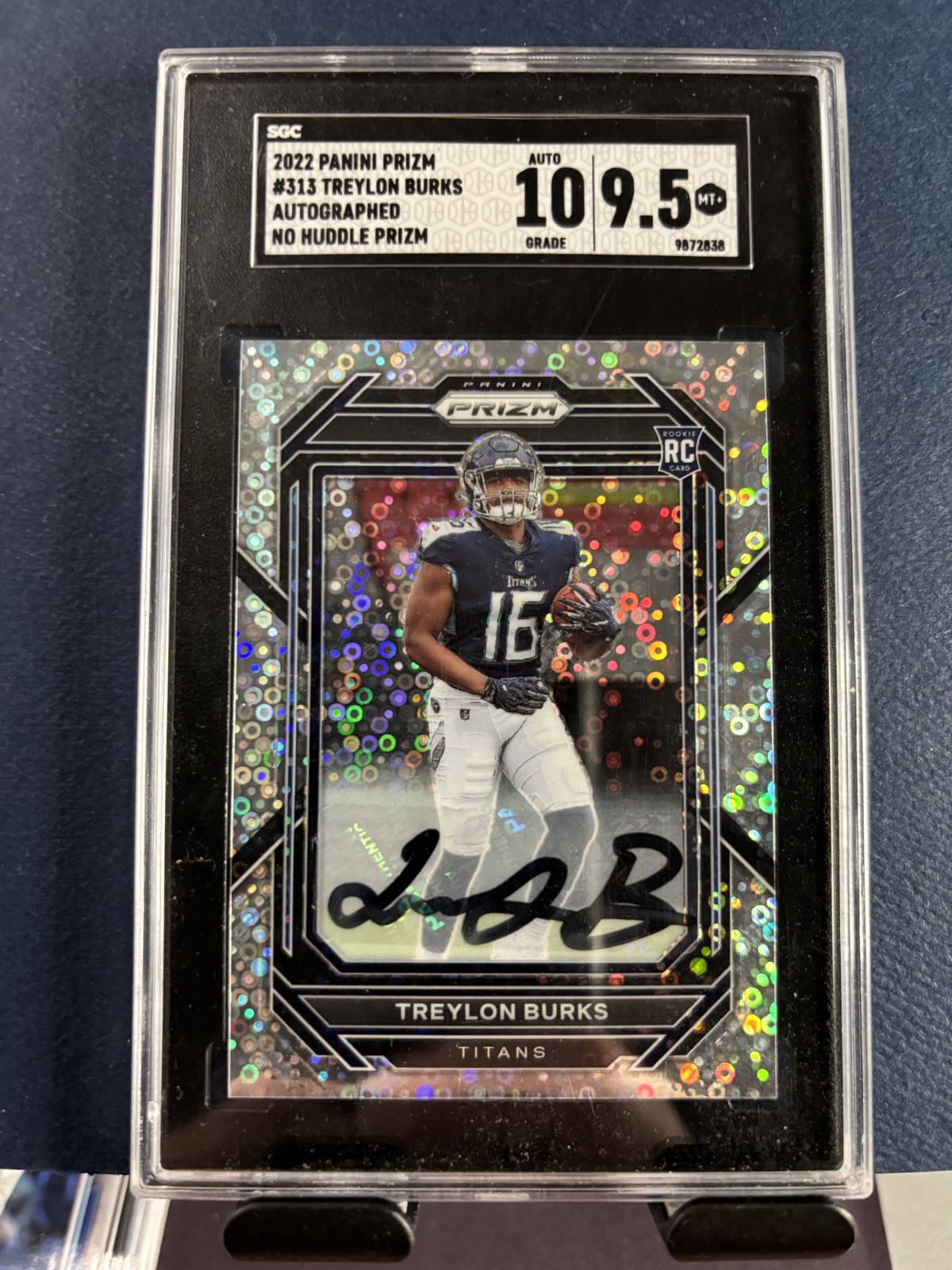 2022 Panini Prizm - Treylon Burks- #313 - No Huddle Prizm RC - Auto