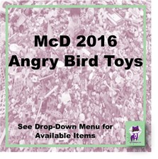 McDonald's 2016 Rovio Angry Birds Movie Toys  Parts-Pick 
