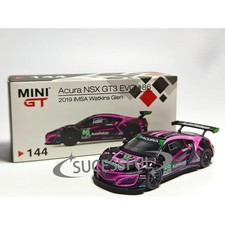 Mini GT 1/64 #144 Acura NSX GT3 EVO #86 IMSA Watkins Glen Diecast Race Car