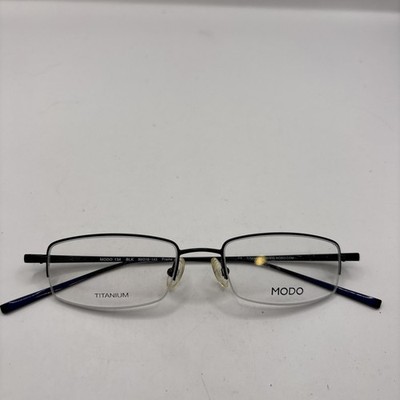 NEW MODO EYEGLASSES Model BLK 143 Japan Titanium Black 50-18-143
