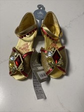 NUEVO CON ETIQUETAS Disney Store Disfraz de Bella Zapatos Niña Princesa La Bella y la Bestia EE. UU. 11.5