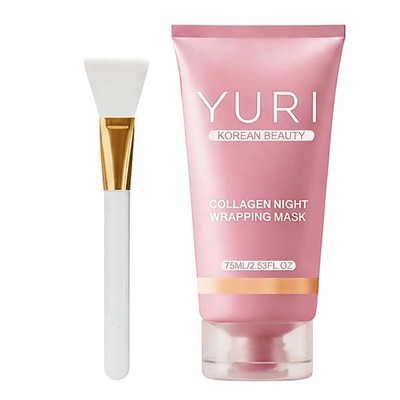 Yuri Korean Collagen Night Wrapping Mask 75 ml, feuchtigkeitsspendende Schlafmas