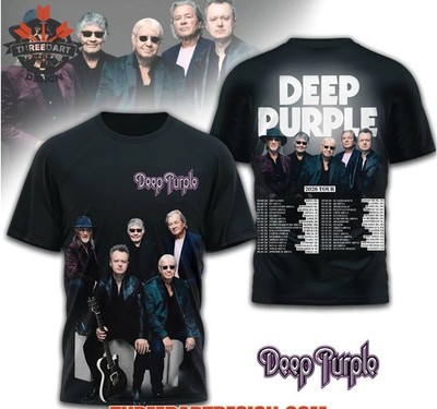 Deep Purple 2026 Tour Unisex Polyester 3D T-Shirt BT1968