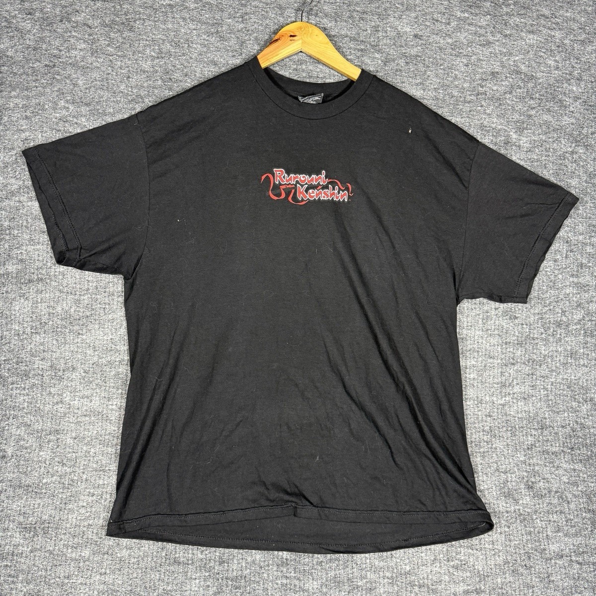 Vintage Rurouni Kenshin Himura ODM Anime Graphic T-Shirt Size XL
