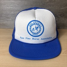 Vintage Mid America Paso Fino Horse Association Hat Cap Snap Back Trucker