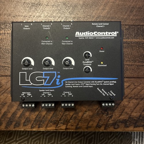 AudioControl LC7i - Black Six Channel Line Out Converter with AccuBASS
