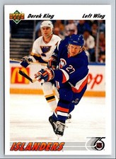 Derek King 1991 Upper Deck #382 New York Islanders Hockey Card