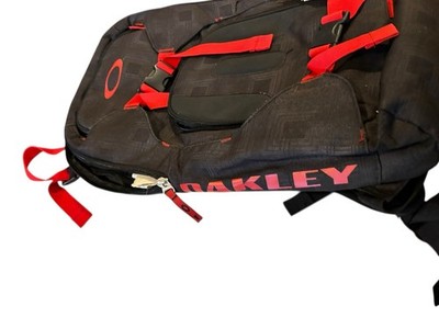 Vintage Oakley Backpack Black Prism Red Hiking school Outdoors