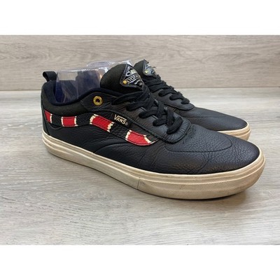 Vans Kyle Walker Pro Men's Black Leather Coral Snake Skate 8.5 Shoes