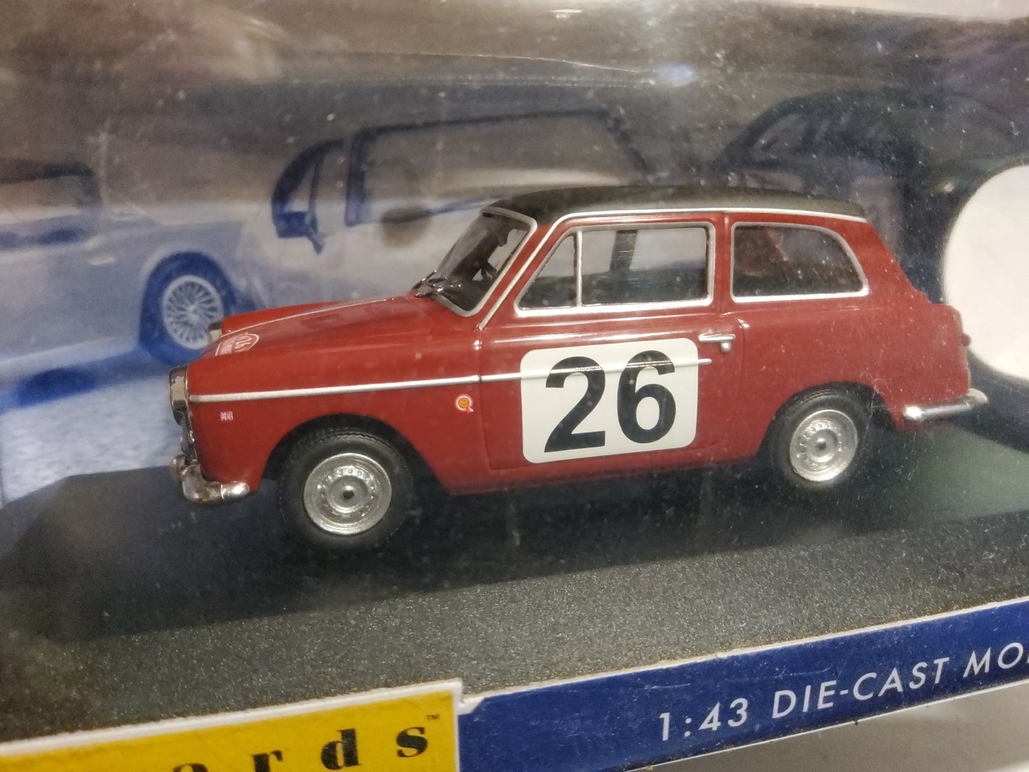 1/43 AUSTIN A40 1960 MONTE CARLO RALLY PAT MOSS & ANN WISDOM ,CORGI  VANGUARDS